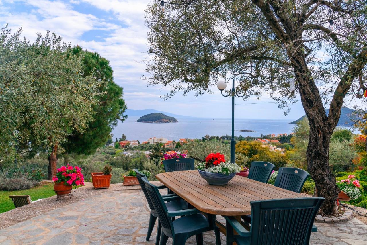Villa Elia Kavala - Mediterranean Holiday Villa PalaiónTsiflíkion Eksteriør billede